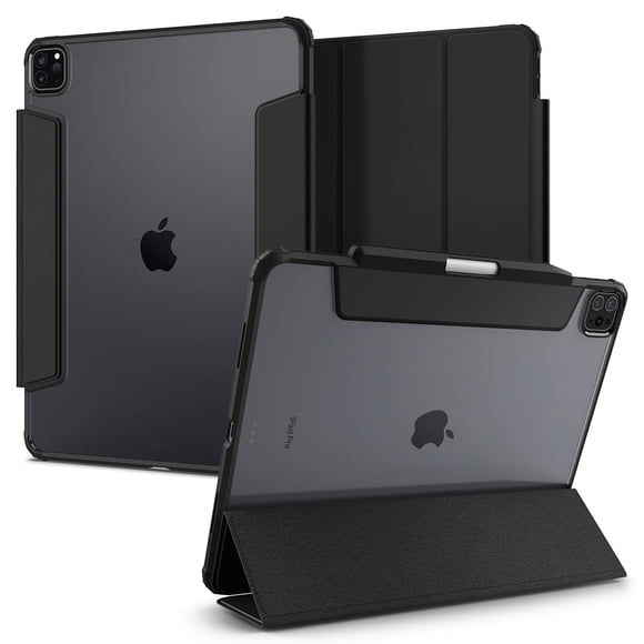 Funda Spigen para iPad Pro 12,9" M2 6.ª generación, transparente con borde negro
