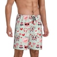 thumbnail image 2 of Cauagu funny dogs and love Print Pajama Bottoms for Men Sleep Pajama Shorts Elastic Waistband Sleep Pajama Short Men's PJ Shorts-4X-Large, 2 of 6