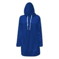 thumbnail image 4 of Atogsazn Women's Oversized Long Hoodies Casual Long Sleeve Side Split Hooded Sweatshirt Pullover Tops Outfit CLothing 01-Blue XXL Fashion, 4 of 6