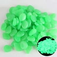 thumbnail image 4 of 100pcs Fish Tank Fluorescent Pebble Garden Parterre Decor Glow Stone Green, 4 of 9