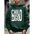 thumbnail image 3 of CHILD OF GOD Print Long Sleeve Casual Hoodie For 5-14T Big Boy's Comfy Loose Pullover Sweatshirt For Spring Fall Outdoor, 3 of 8