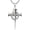 Nail Cross, variant on Celtic Cross Necklace for Men 925 Sterling Silver Wooden Cross Necklace Norse Viking Runes Amulet Celtic Knot Jewelry