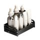 thumbnail image 4 of Estante de almacenamiento para baño montado en la pared Soporte decorativo para baño Organizador de ducha multiusos con pegamento que no deja Juegos de accesorios de baño Negro 20 centímetros Bewildely HA027036-02, 4 of 6