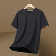 thumbnail image 2 of RYDCOT Mens Nylon T Shirt Ultra Soft Plain Tshirts for Men Cooling Crew Neck Casual Basic Tee Shirt Undershirt Black, 2 of 3