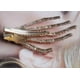 thumbnail image 3 of KAIYANG 2 pinzas para el pelo con forma de calavera para mujer, con diamantes de imitación, de metal, estilo punk, zombi y terror, accesorios para cosplay (blanco), 3 of 5
