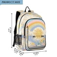 thumbnail image 2 of FORMRS School Backpack 17" Student Travel Bag with Laptop Compartment, Purple Rainbow Clouds, 2 of 7
