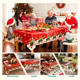 thumbnail image 2 of Mantel De Navidad Rectangular De 2.74x1.37 Metros Impermeable Mantel Para Mesa Xtellar rojo, 2 of 4