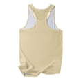 thumbnail image 3 of Wang6 Women Loose Fit Racerback Tank Tops Causal Plus Size Sleeveless Tshirts Summer Floral Printed Summer Tops Graphic Tees X_Beige XXL, 3 of 3