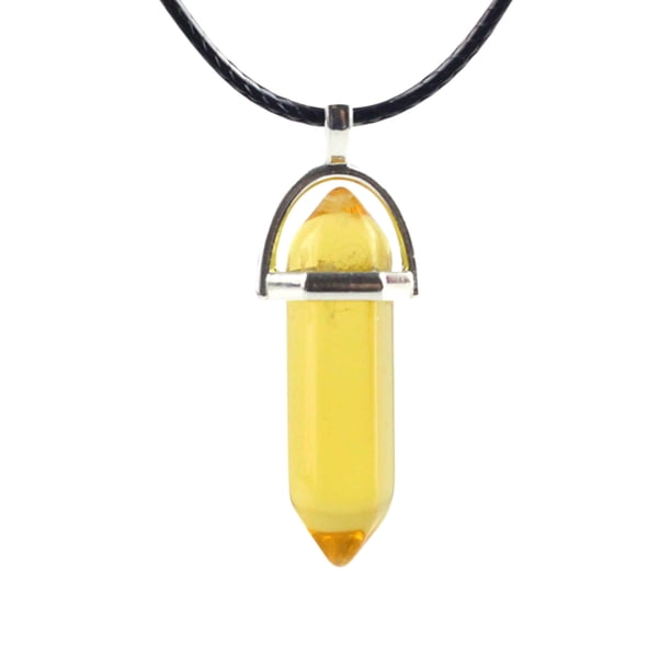 Ganfancp Collar de Regalo de Las Señoras Collar de Cristal de La Muchacha Hexágono Collar de Cadena Colgante de Acero Inoxidable Ofertas y Liquidaciones 1 Collar