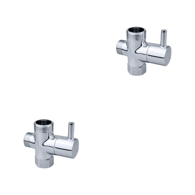 Inteprter Válvula desviadora de cabezal de ducha de 3 vías 1/2 para el hogar, Hotel, baño, inodoro, fregadero de cocina, grifo, interruptor uno 2Conjunto
