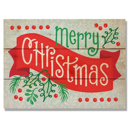 walmart banner merry christmas Indoor Christmas Banner Wood Merry Daydream E. Wile