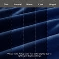 thumbnail image 6 of Regal Living Warm & Cozy Plush Velvet Blanket, Navy Blue, 66 x 90, 6 of 9