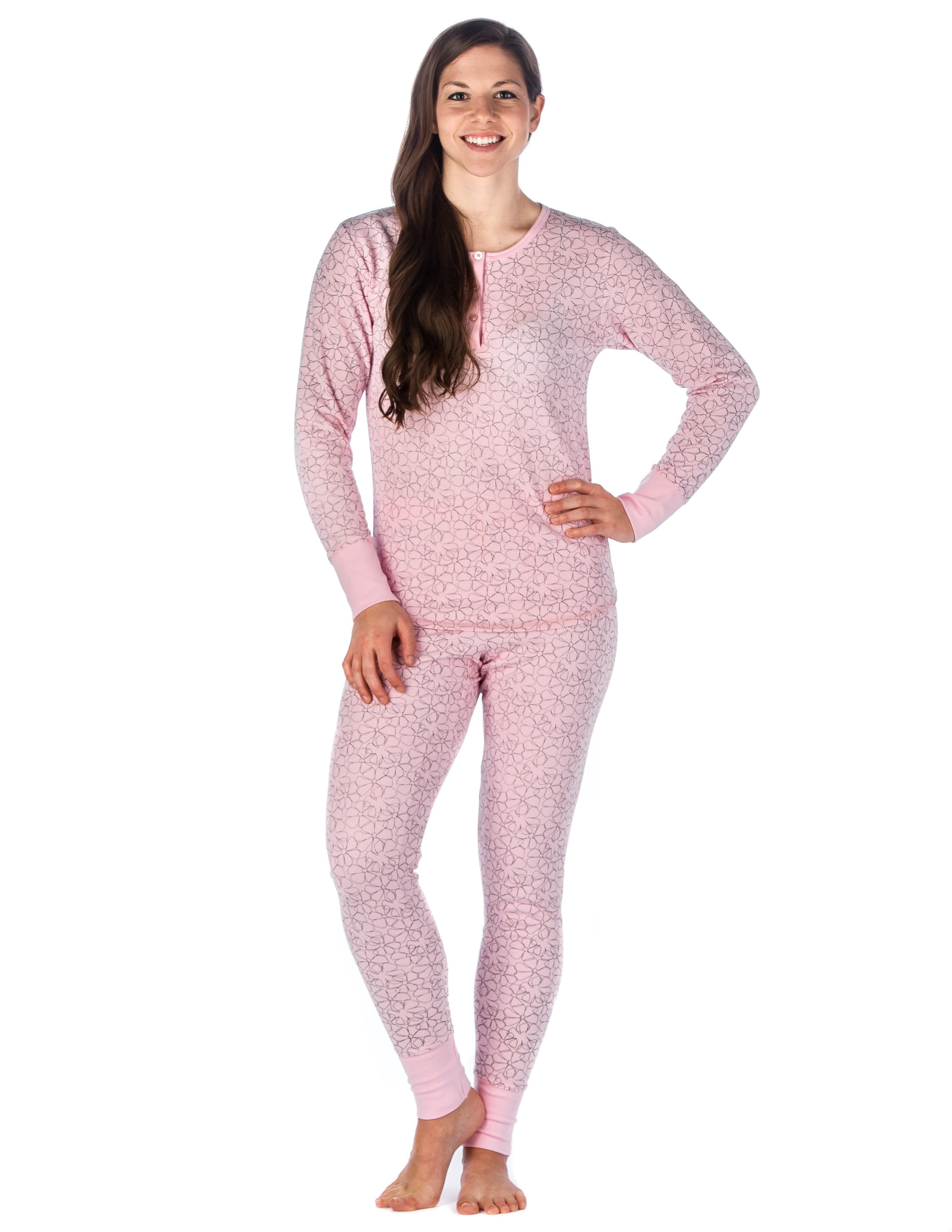 waffle knit matching set
