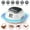 White, variant on Ultrasonic Rodent Chaser Rat Repellent Pest Driver Mouse Control Squirrel Repeller with 4 Modes 4-65KHz Strobe Light 4 Timer 1292sq.ft. Coverage for Rodent Mouse Rats Squirrels Bats GPCT5491