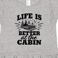 thumbnail image 4 of Inktastic Life is Better at the Cabin with Trees and Moon Girls Toddler Dress, 4 of 5
