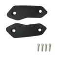 thumbnail image 1 of DYNWAVECA 2 Pieces Motorcycle Mirror Block Off Plates Decoration Rearview Mirror Parts Black, 1 of 9