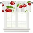 thumbnail image 3 of Cherry Fruit White Curtains Home Decor Living Room Kitchen Balcony Room Window Curtain Bedroom Patio Decoration, 3 of 7