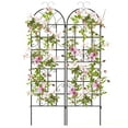 thumbnail image 1 of Costway 71" Tall Metal Garden Trellis for Climbing Plants 2 Pack Fence Panels Retro, 1 of 10