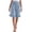 Light Blue, variant on Women's Plus Size Knee Length Shorts High Waist Summer Beach Wide Leg Pants