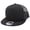 Black, variant on 5 Panel Foam Front Trucker Mesh Back Flat Brim Snapback Adjustable Cap Hat