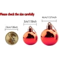 thumbnail image 5 of Changmaius - 24 bolas navideñas pequeñas de 3 cm, irrompibles, para decorar el árbol de Navidad, bodas, fiestas, incluye ganchos., 5 of 5