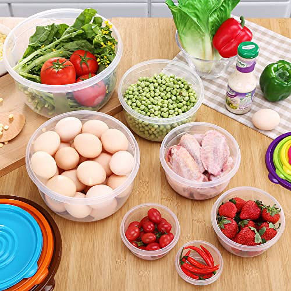 Mixing Bowls With Lids, White Plastic Salad Mixing Bowl Set, For Food  Storage, Meal Prep, Salad And More, Dishwasher Safe, Kitchen Gadgets,  Kitchen Accessories - Temu