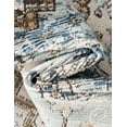 thumbnail image 4 of Unique Loom Nyla Collection Area Rug - Winner (4' Octagon Blue/Dark Gray), 4 of 7