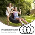 thumbnail image 4 of RUNROTOO 1 Set Window Curtain Rings Black Hanging Curtains Homeowners Window Dressing, 4 of 5