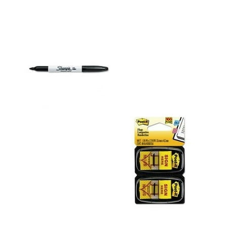 Shoplet Best Value Kit - Post-it Arrow Message 1" Flags (MMM680SH2) and ...