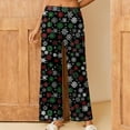 thumbnail image 2 of QATAINLAV Ofertas Flash Pajama Pants for Women Fashion Graphic Print Palazzo Pants Casual Straight Comfy Cotton Sleep Trousers Loose Fit Plus Size Loungewear Multicolor L, 2 of 8