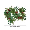 thumbnail image 3 of Qwtwty 6 ft Artificial Christmas Garland, Artificial Pine Needle Christmas Garland for Stairs, Railing, Fireplace, Door Decor, 3 of 7