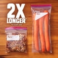 thumbnail image 2 of Bolsas para almacenar alimentos Ziploc altas, 10 unidades, 16,5 x 38 cm, 2 of 7