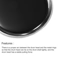 thumbnail image 5 of Uxcell 12" Drum Head Drum Skin Sound Controlled PET Material for Music Type Applications Black, 5 of 7