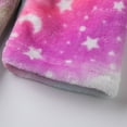 YanQiao Girls Soft Flannel Robes Plush Hooded Starry Sky Printed ...