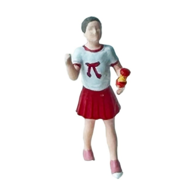 Yinanstore Modèle de Personnage de Voleur Miniature 1:64 Robe en Résine Rouge Polyvalente pour Fille