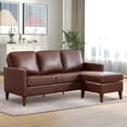 thumbnail image 7 of Bonzy Home Sectional Sofa Couch, L Shaped Faux Leather Couch Sofa with Reversible Chaise, Lounge Sofa for Living Room Apartment Small Space, 7 of 7