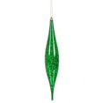 thumbnail image 1 of Vickerman N176604 13 in. Green Mercury Rain Drop Ornament - 2 per Bag, 1 of 3