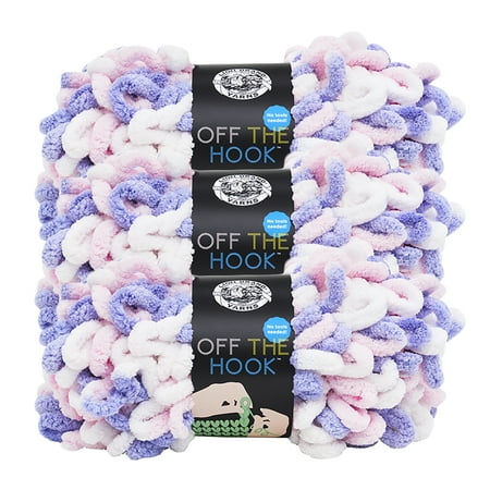UPC: 0842093115465 | Lion Brand Yarn Off the Hook Unicorn Loop Jumbo Polyester Multi-Color Yarn 3 Pack