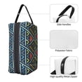 thumbnail image 3 of XMXT Large Capacity Makeup Bag, Ethnic Design Textured Print Storage Bags Travel Toiletry Cosmetic Bag for Women Men, 3 of 9