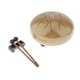 thumbnail image 2 of Tambor de Lengüeta de material acero de 6 Pulgadas, Tambor Artesanal de 8 Notas con Mazos de Tambor Acolchado, Sonido Maravillosamente Terminado Y dorado CUTICAT Tambor de lengüeta de acero, 2 of 8
