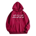 thumbnail image 3 of SIYUDAN Hoodies For Women Christian Sweatshirt Letter Print Christian Sweatshirt Oversized Pullover Hoodies Fall Clothes For Women Women's Clothing, 3 of 3