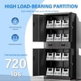 thumbnail image 3 of Cjf Metal Storage Cabinet with Locking Doors, 71 inch Tall Garage Locker, 5 Adjustable Shelves, Steel Cabinet for Office, Garage, Home, 3 of 10