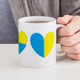 thumbnail image 6 of CafePress - I Stand With Ukraine Heart Mugs - 11 oz Ceramic Mug - Novelty Coffee Tea Cup, 6 of 6