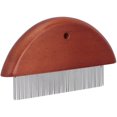 thumbnail image 2 of Peine de pelo para el cuidado de los dientes de acero inoxidable para perros y gatos con mango de madera (aguja fina), 2 of 8