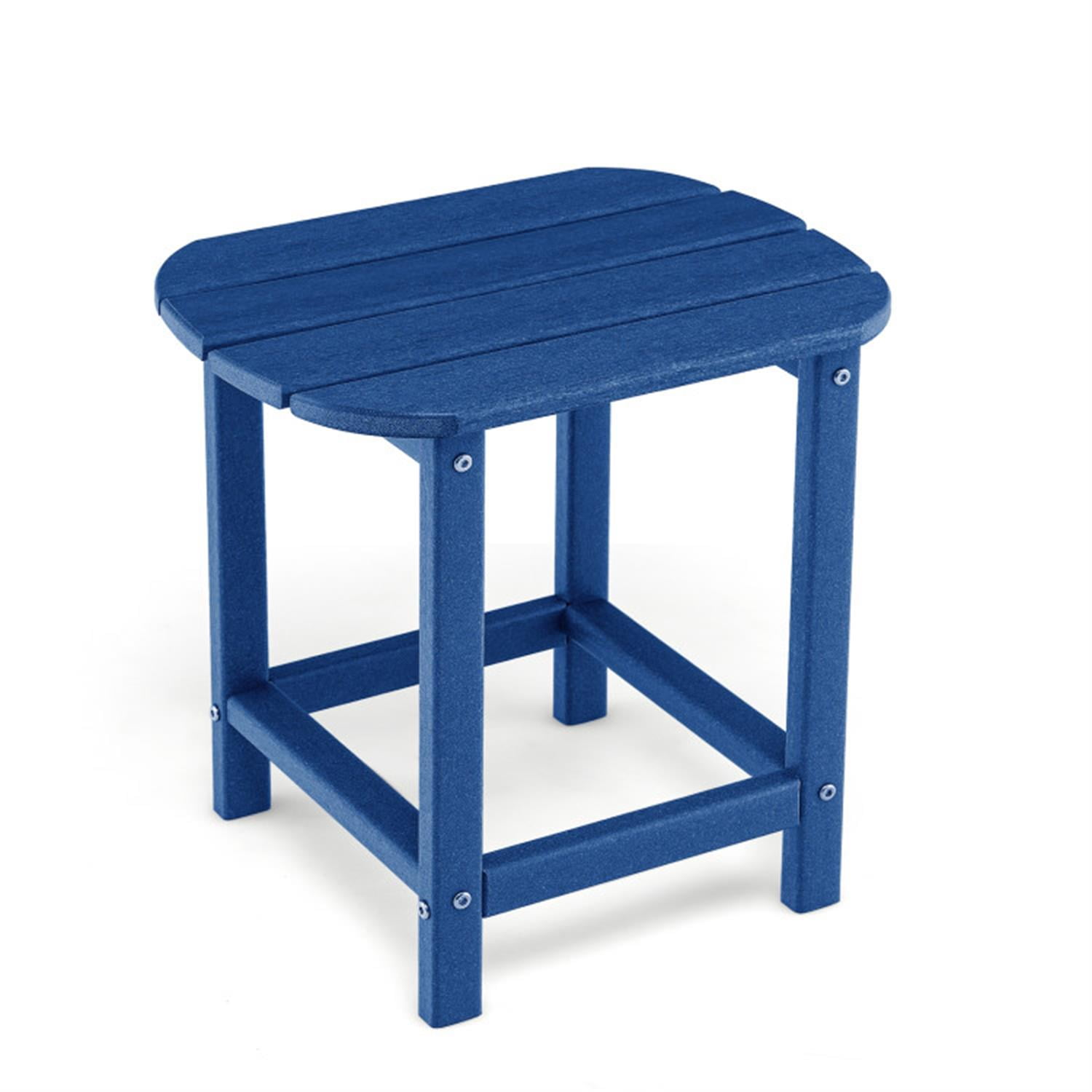 Demi Bonn 18" Weather Adirondack Resistant Outdoor Side Table for Garden Yard Patio, Small Outside End Tabledoor or Outdoor Use, Blue
