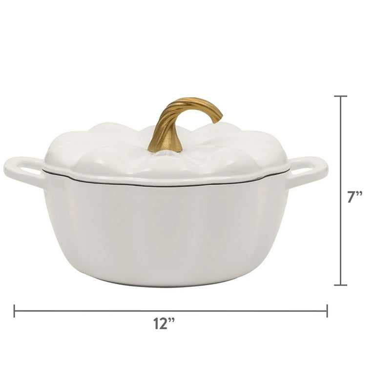 The Pioneer Woman 3.5-Quart Pumpkin-Shaped Enamel on Cast Iron