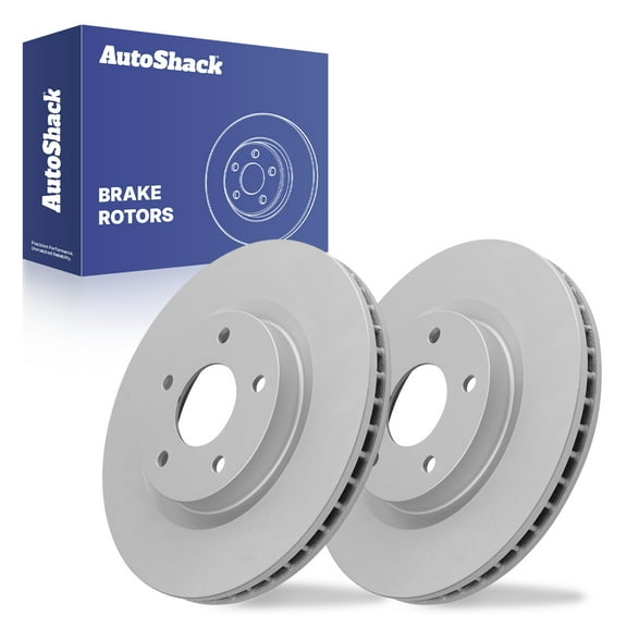 AutoShack Front Vented Coated Brake Rotors 2-PC Set Replacement for 2008-2013 Nissan Rogue 2007-2012 Nissan Sentra ArmorStop 11.65" (295.8 mm)
