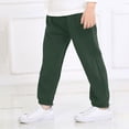 thumbnail image 5 of Pimfylm Baggy Pants Boy Teens Boy's Baggy Sweatpants Wide Leg Star Graphic Drawstring Athletic Workout Pants Trousers Dark Green,Size for 3-4 Years, 5 of 6