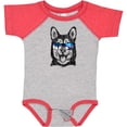 thumbnail image 3 of Inktastic Siberian Husky Sketch Portrait with Sunglasses Boys or Girls Baby Bodysuit, 3 of 5