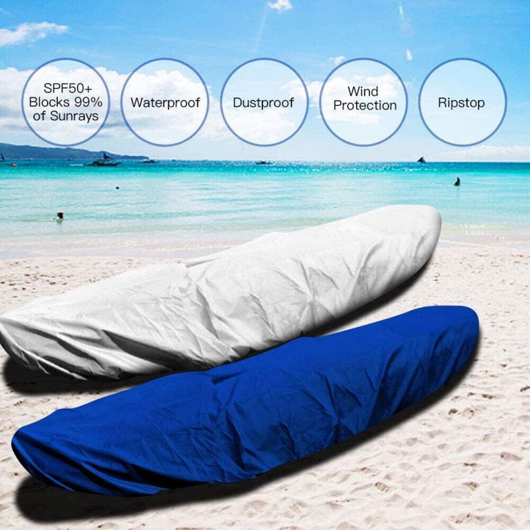 Universal Waterproof Kayak/Canoe Cover 6.9-16.4 Ft - 210D Oxford With UV Shield
